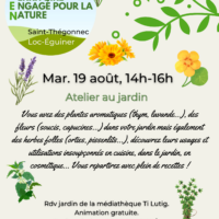 ANIMATION SUR LA BIODIVERSITÉ Atelier au jardin