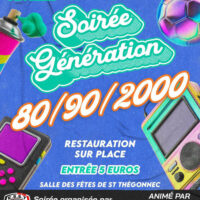 SOIRÉE GÉNÉRATIONS 80/90/2000