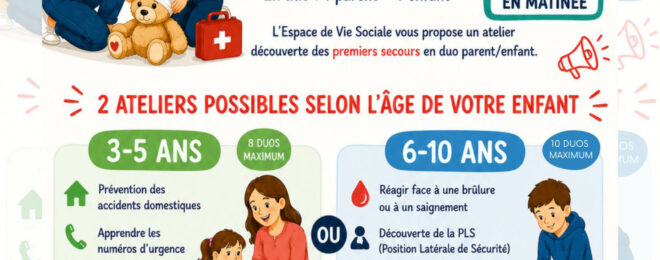 Ateliers premiers secours en famille